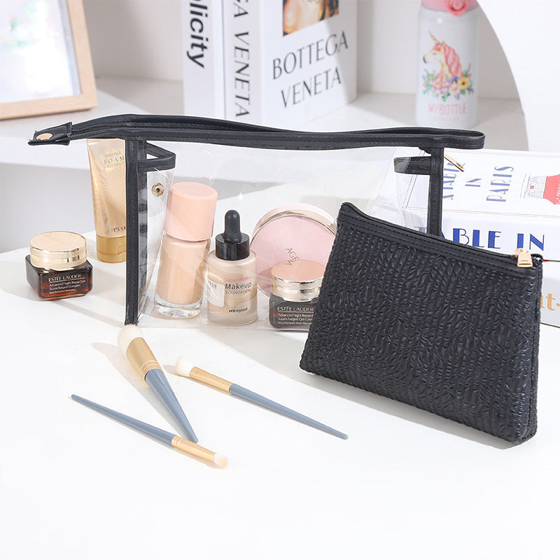Women's Capacity Waterproof Wash Storage Portable High Sense Cosmetic Bags
