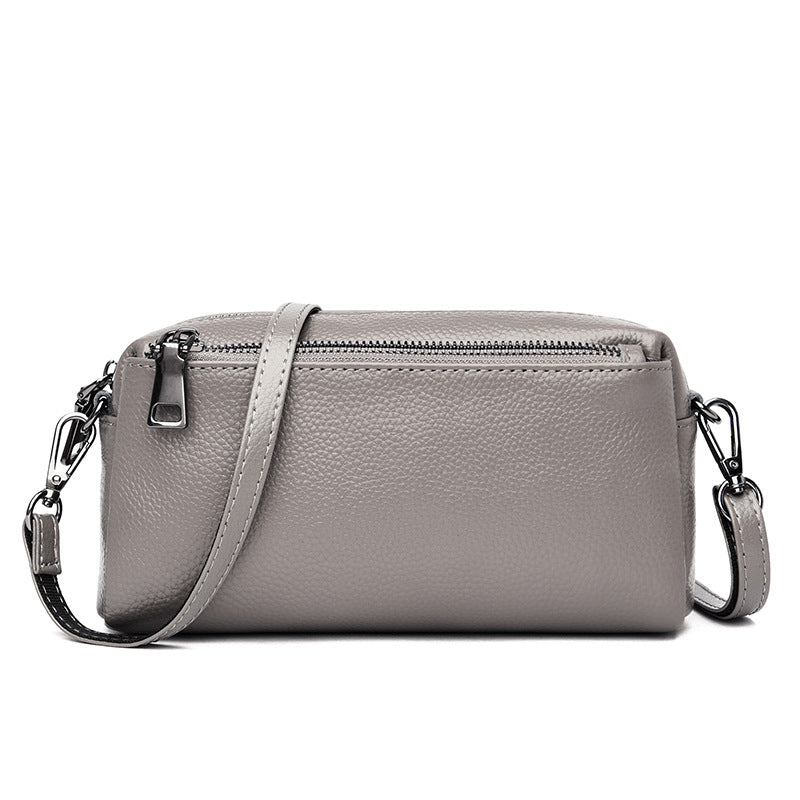 Women's High-grade Leather Versatile Cowhide Mobile Women's Shoulder Bag