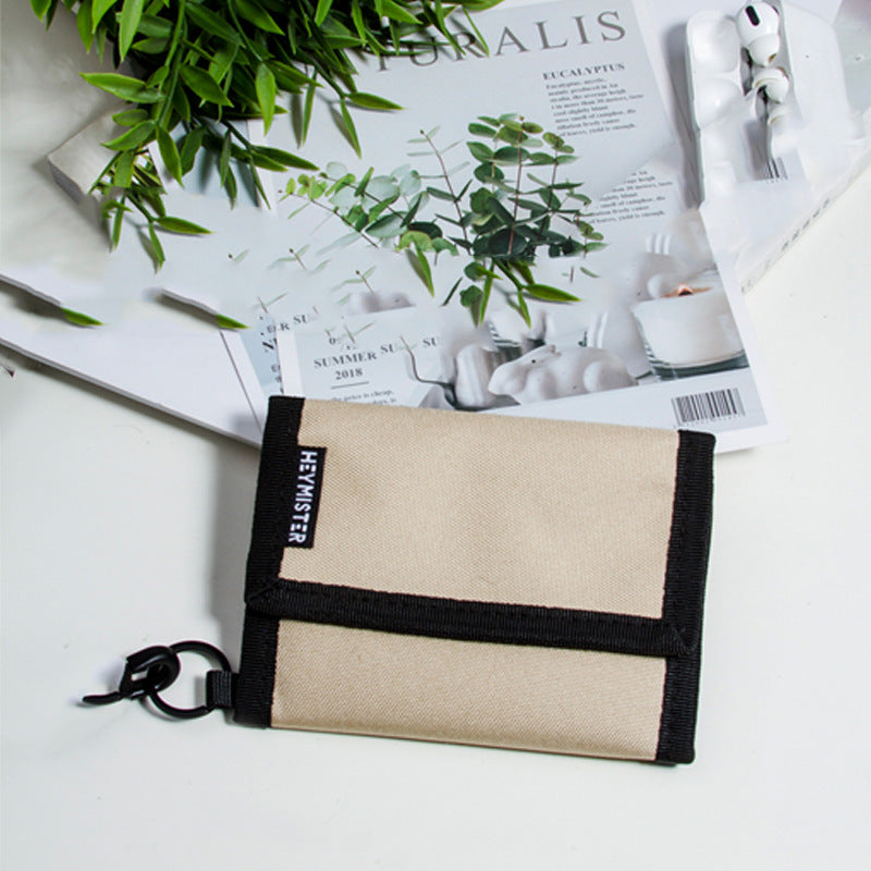 Men's Short Oxford Folding Fashion Female Men's Wallets