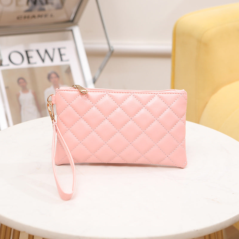 Clutch Solid Color Diamond Embroidery Thread Purses