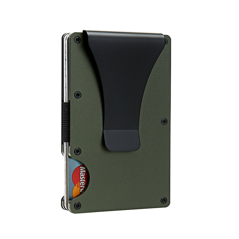 Durable Men's Clamp Metal Aluminum Credit Card Holder