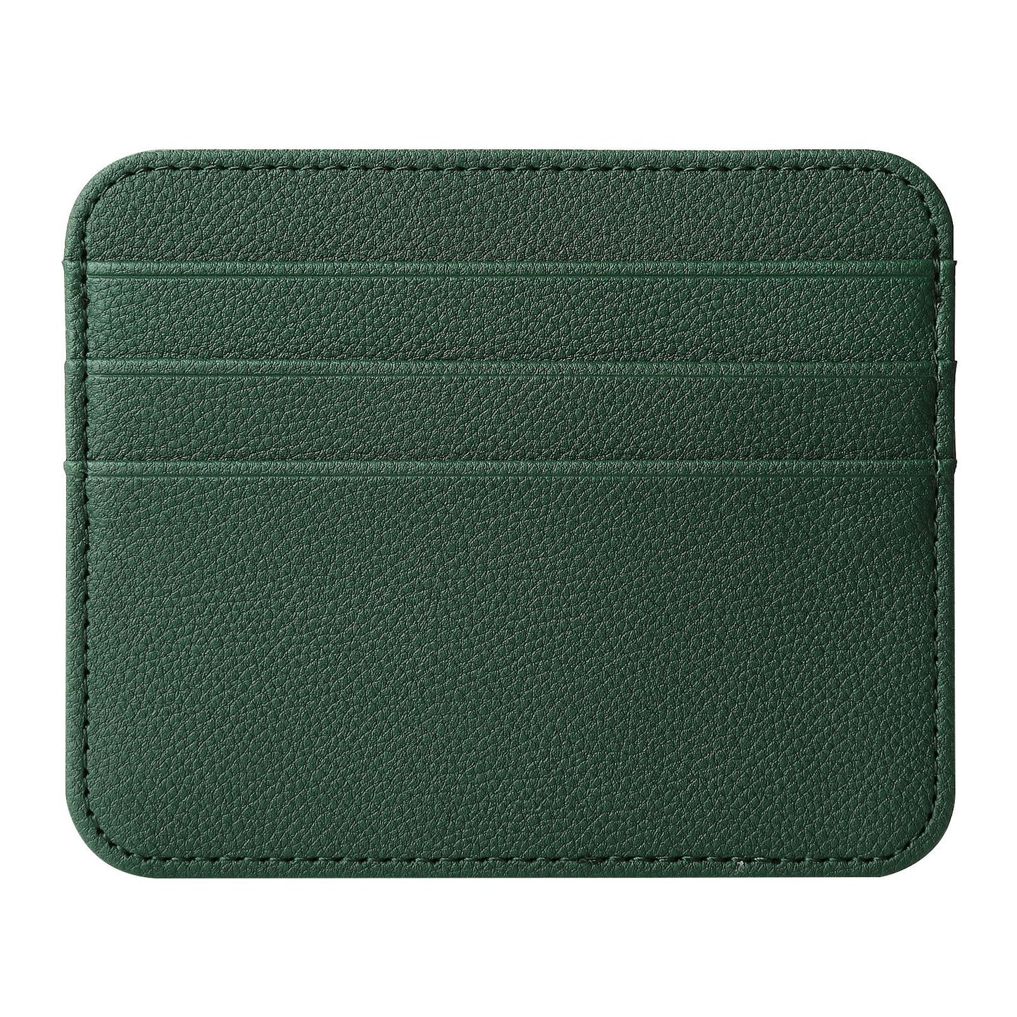 Double-sided Large Capacity Multiple Slots Leather Card Holder