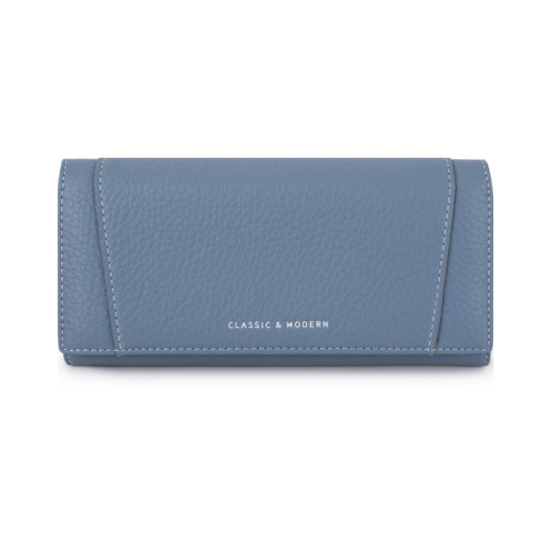 Women's Retro Lychee Pattern Storage Long Stylish Ladies Wallet
