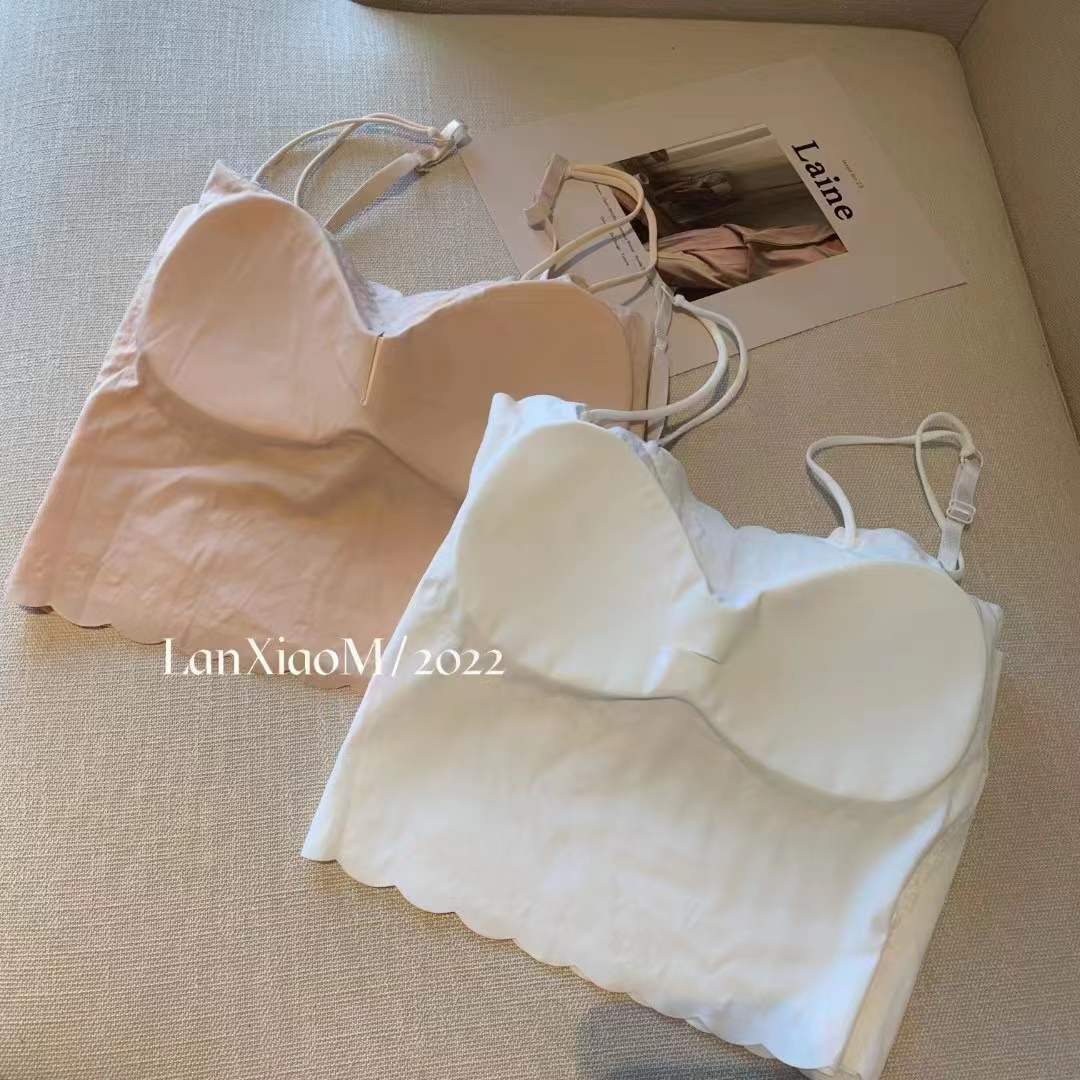 Women's Backless Tube Top Bandeau Strap Chest Tanks Camis