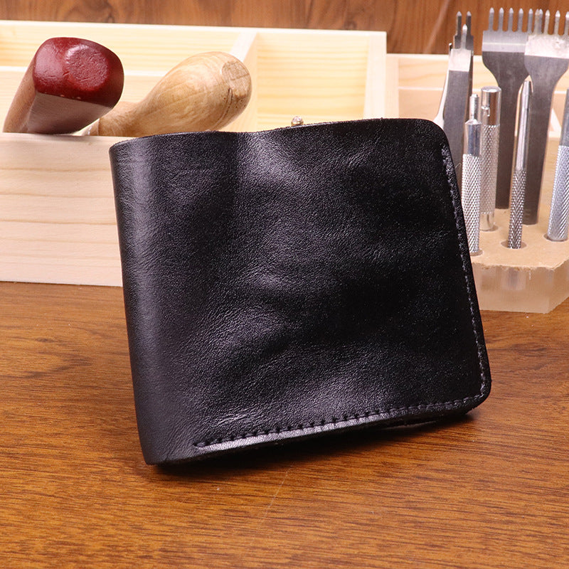 Men's Retro Hand-rub Color Distressed Big Money Men's Wallets