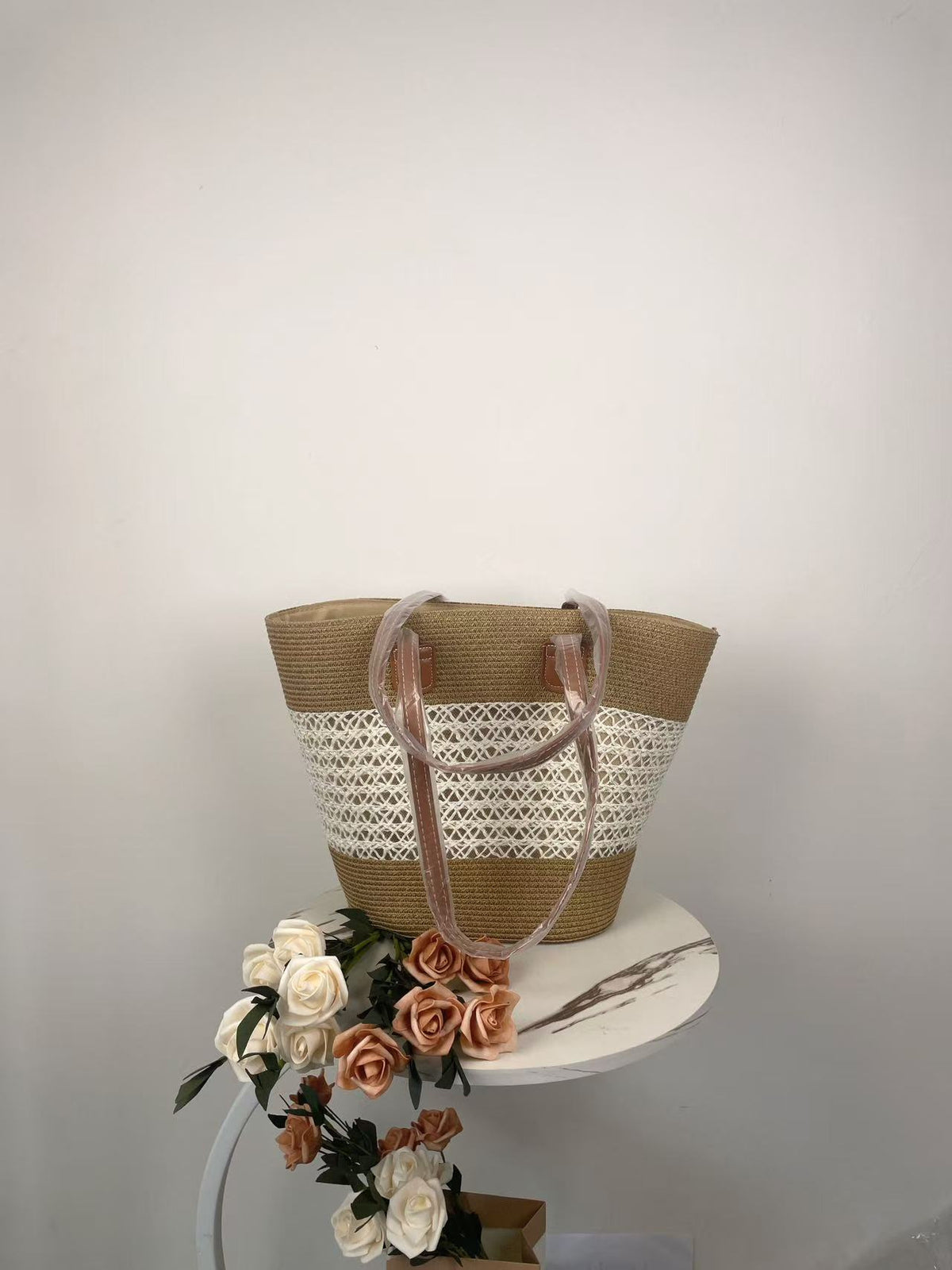 Straw Large Capacity Woven Female Seaside Vacation Women's Shoulder Bag