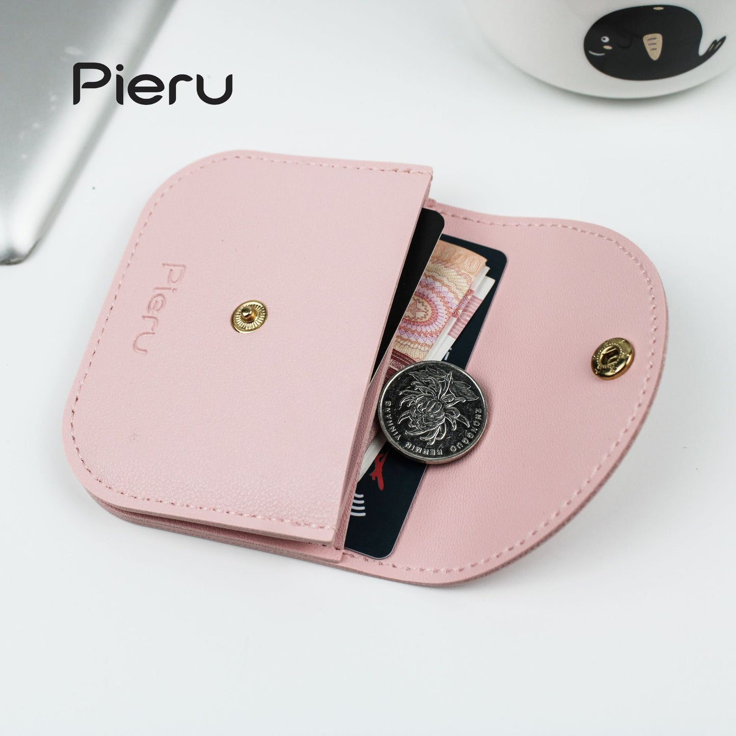 Women's Korean Style Simple Short Envelope Cute Card Holder