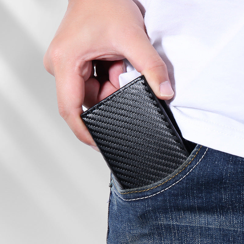 Multifunctional Swiping Cassette Credit Sets Cover Men's Wallets