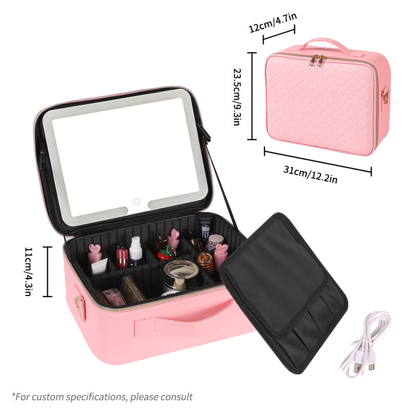 With Mirror Simple Artist City Convenient Cosmetic Cases