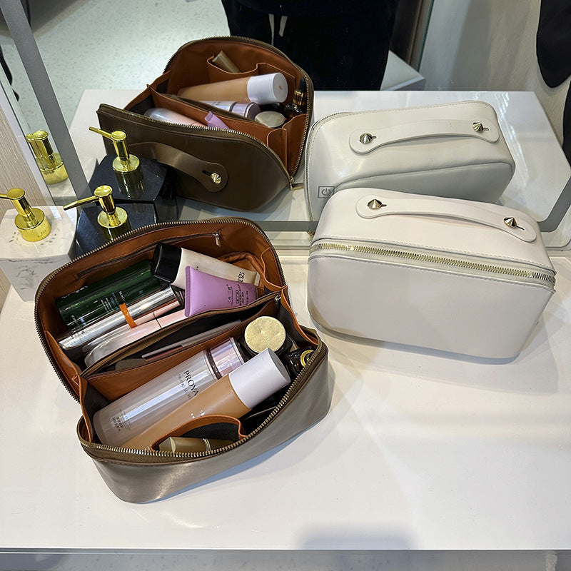 Portable Large Capacity Fashion High Sense Makeup Bag
