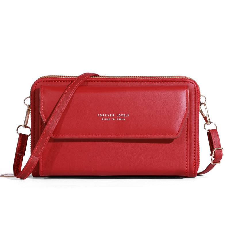 Women's Korean Large Capacity Mobile Long Clutch Phone Bags