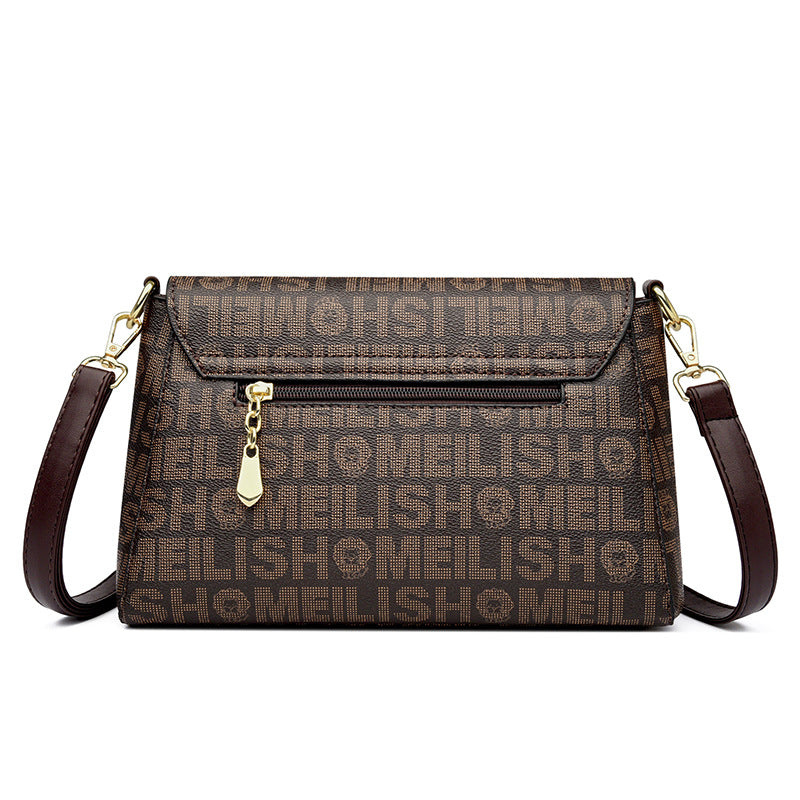 Women's Soft Leather Female Mother Portable Fashion Retro Bags