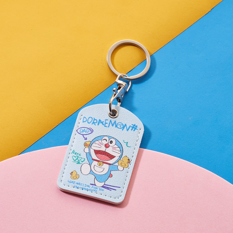 Rectangular Community Control Protective Elevator Leather Card Holder