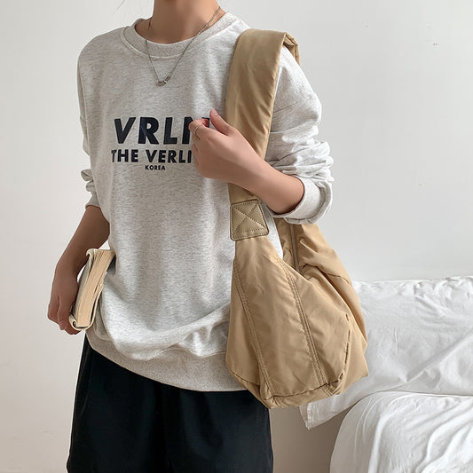 Pretty Niche Fashion Neutral Nylon Dumpling Shoulder Bags