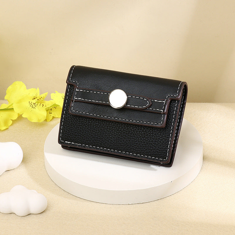 Simple Korean Style Multiple Slots Exquisite Ladies Wallet