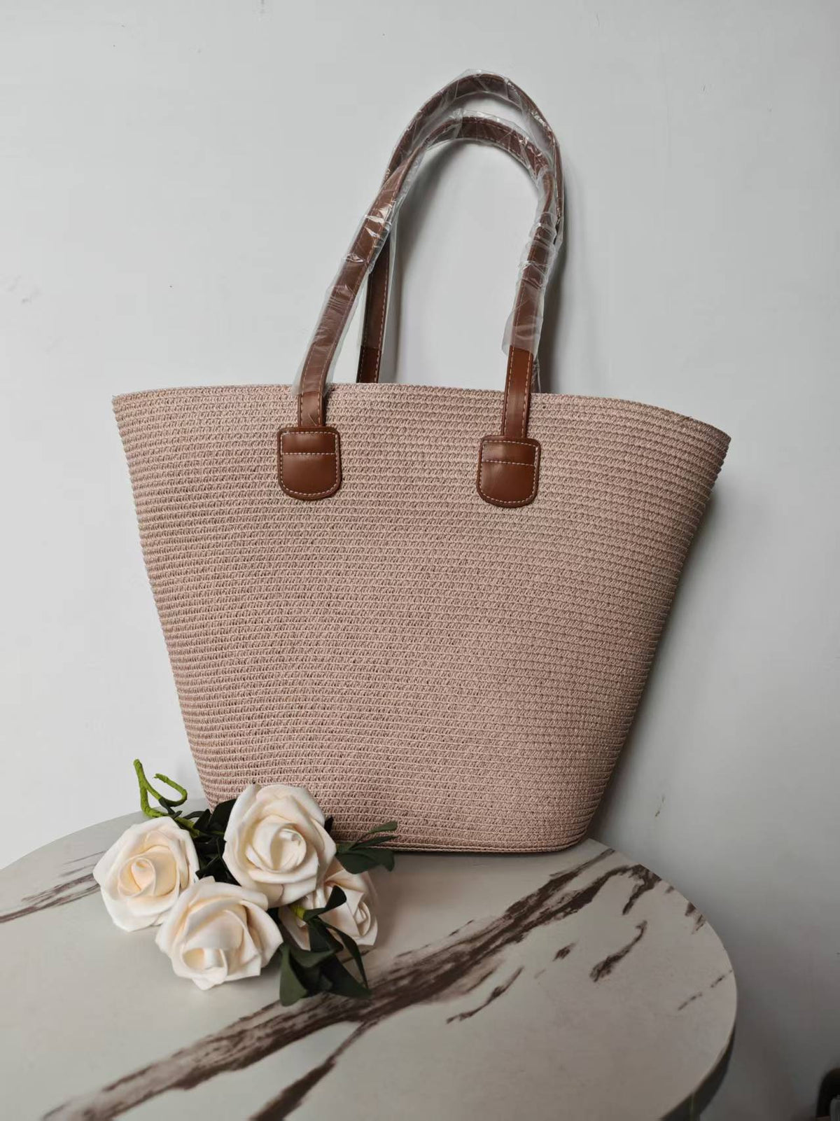 Straw Large Capacity Woven Female Seaside Vacation Women's Shoulder Bag