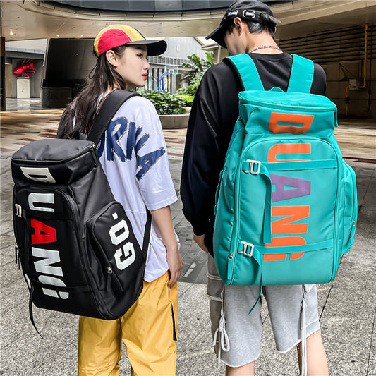 Men's Letter Street High Large Capacity Korean Backpacks