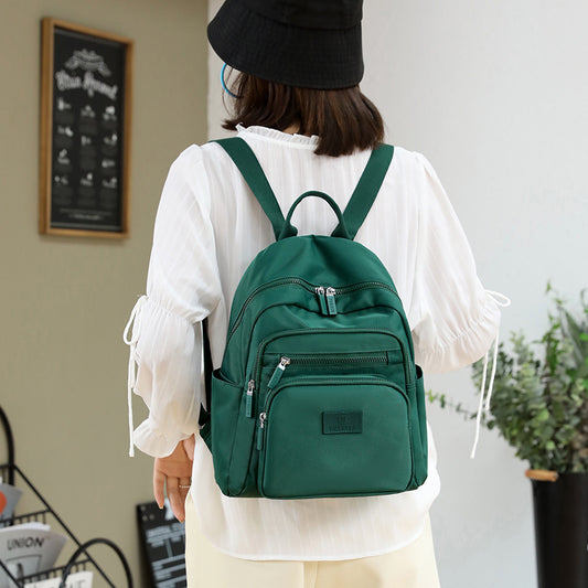 Women's Nylon Cloth Fashionable Simple Large Capacity Backpacks