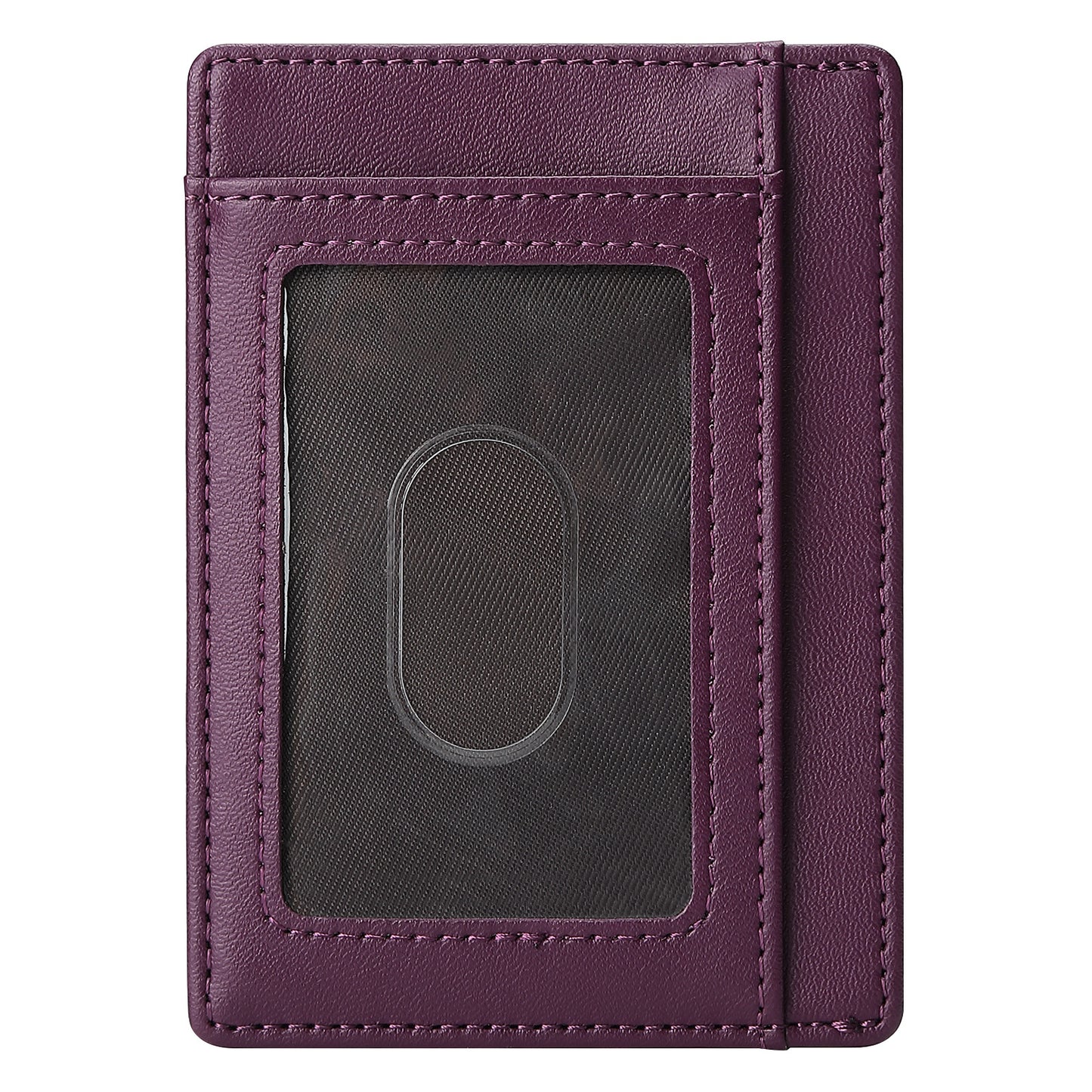 Leather Can Order Swiping First Layer Card Holder