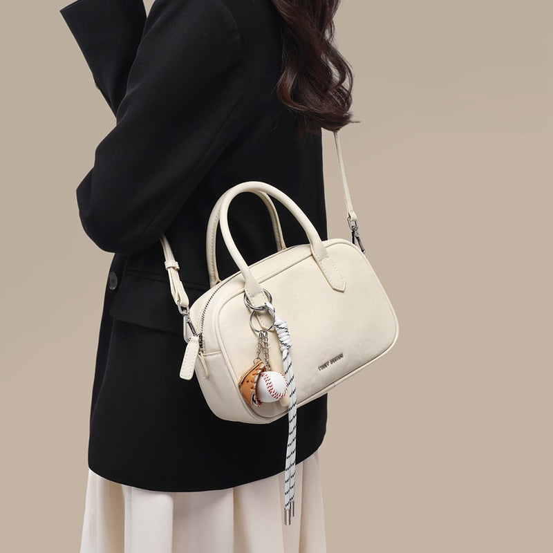Korean Simple Younger Fashion Boston Pillow Bags