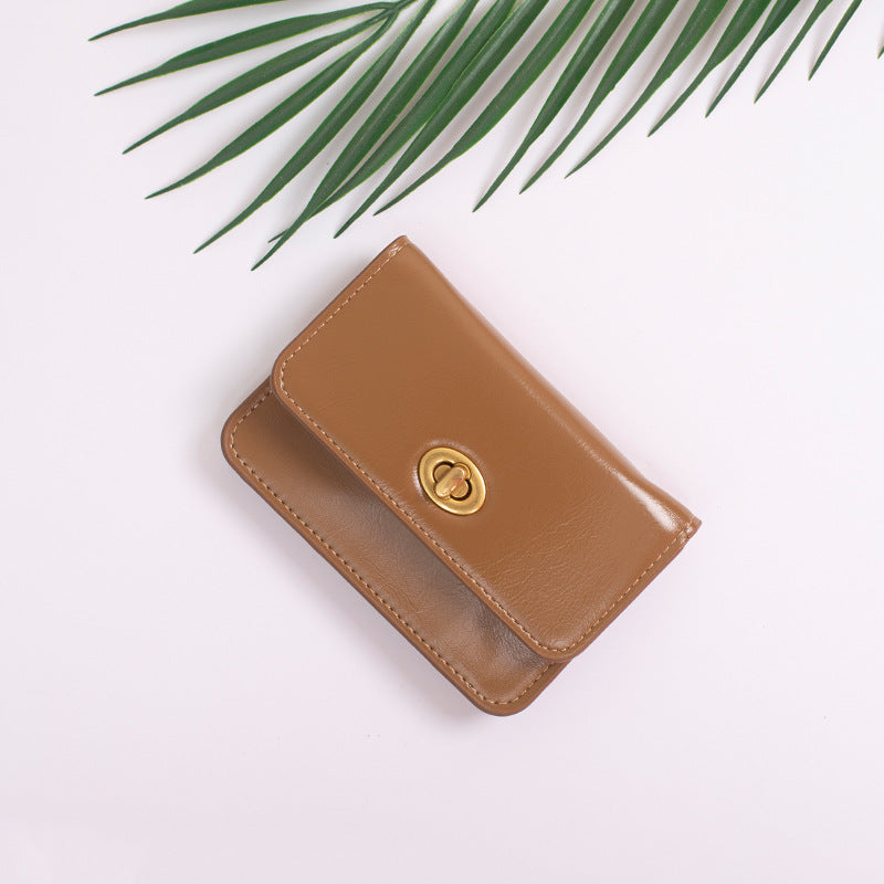 Women's Short Korean Style Simple Solid Ladies Wallets