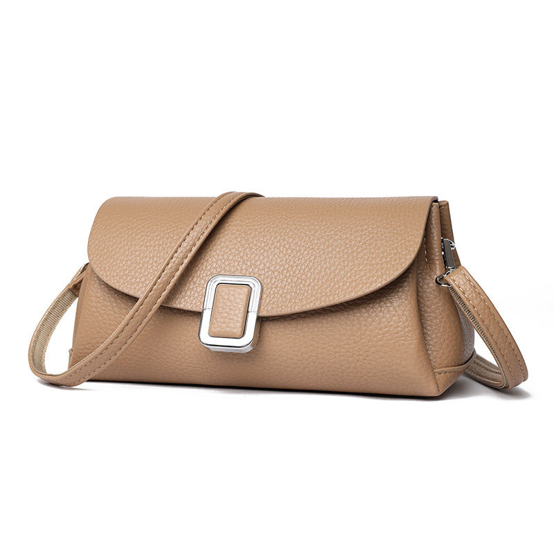Women's Retro Simple Elegant Large Capacity Fashion Pure Color Women's Messenger Bag