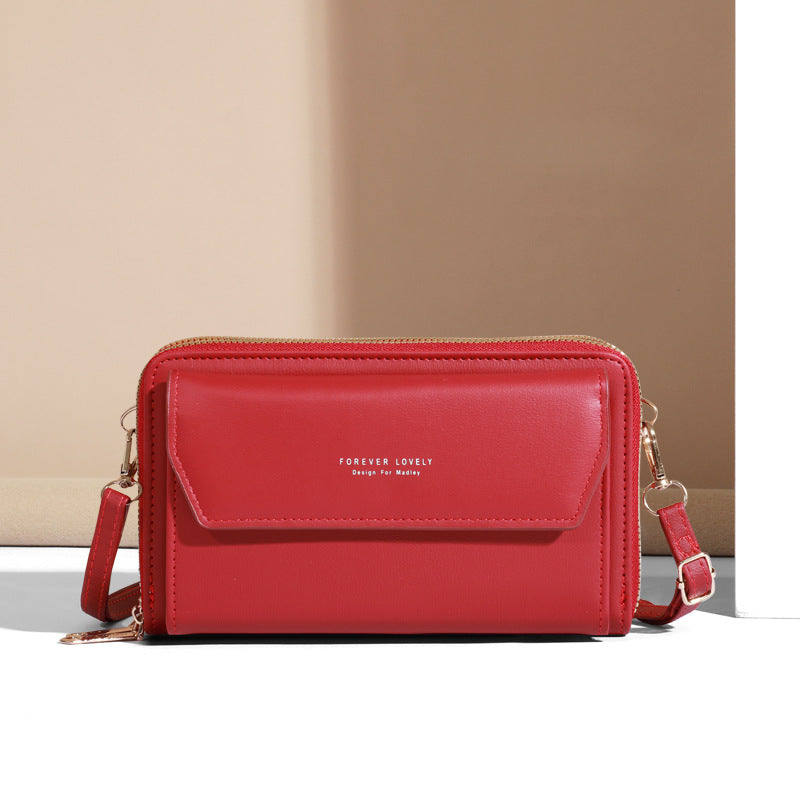 Women's Korean Large Capacity Mobile Long Clutch Phone Bags