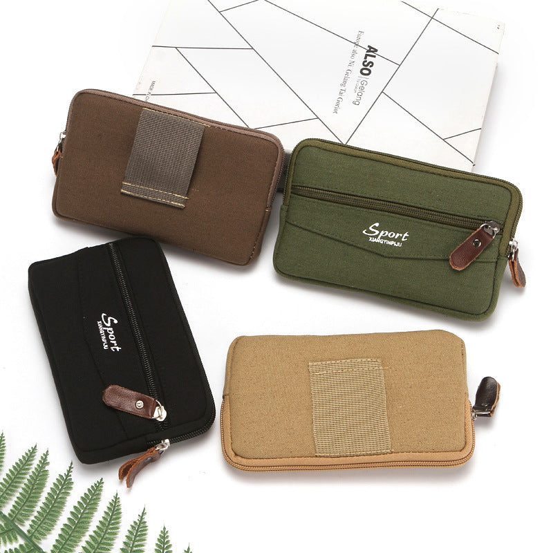 Single-layer Inch Mobile Canvas Construction Site Phone Bags
