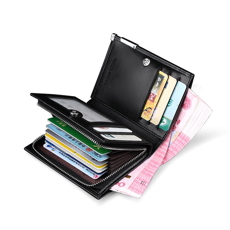 Men's Emperor Paul Cattlehide Leather Fashion Trendy Men's Wallet