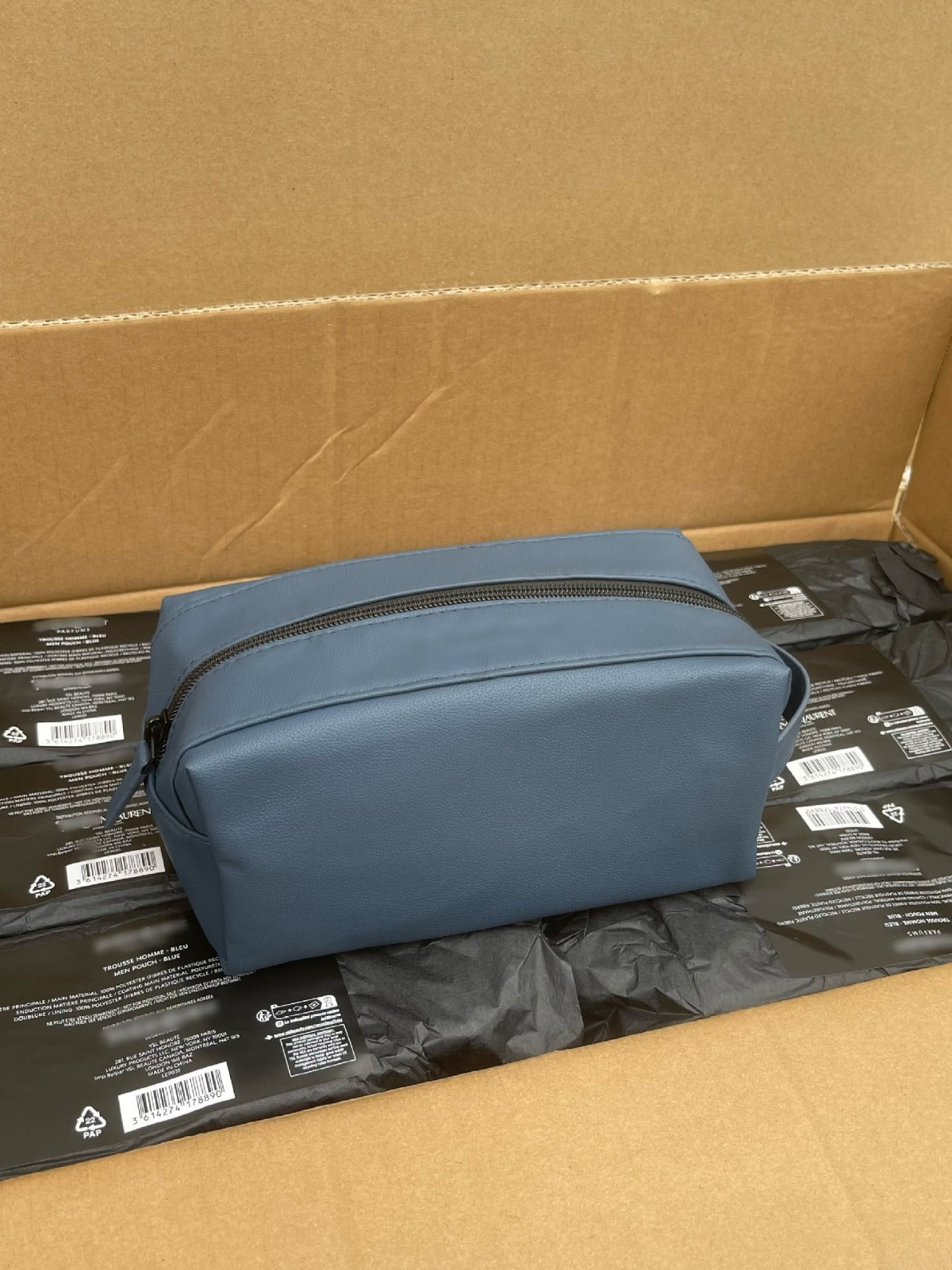 Counter Dark Blue Storage Wash Portable Bags
