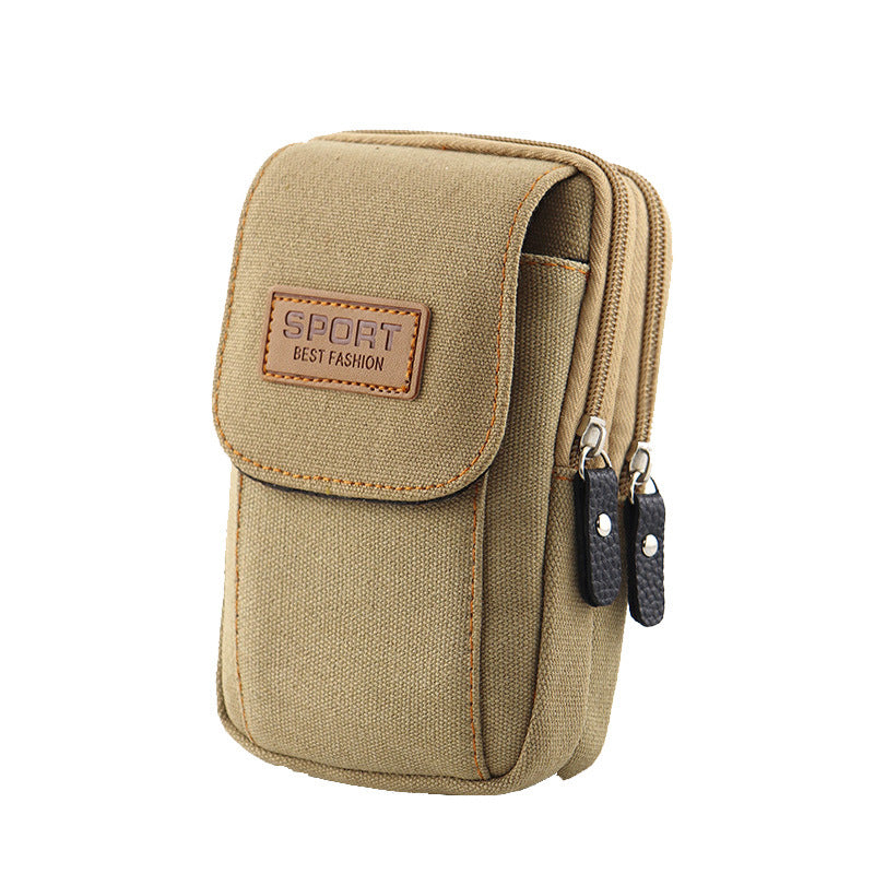 Men's Comfortable Mobile Cell Canvas Pannier Bags