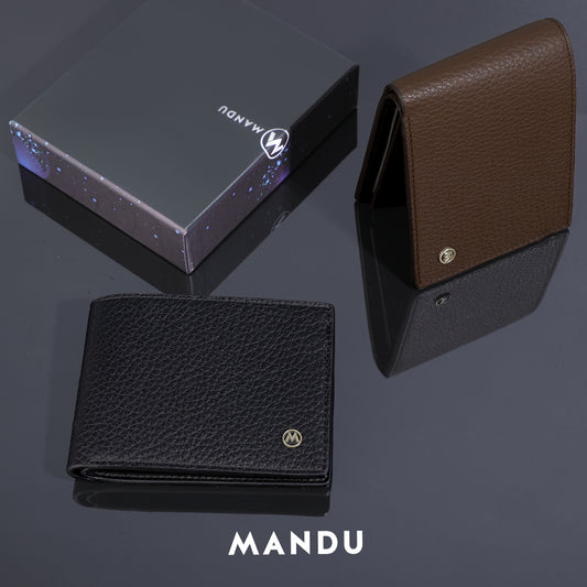 Men's Popular Fashion Litchi Pattern Business Men's Wallets