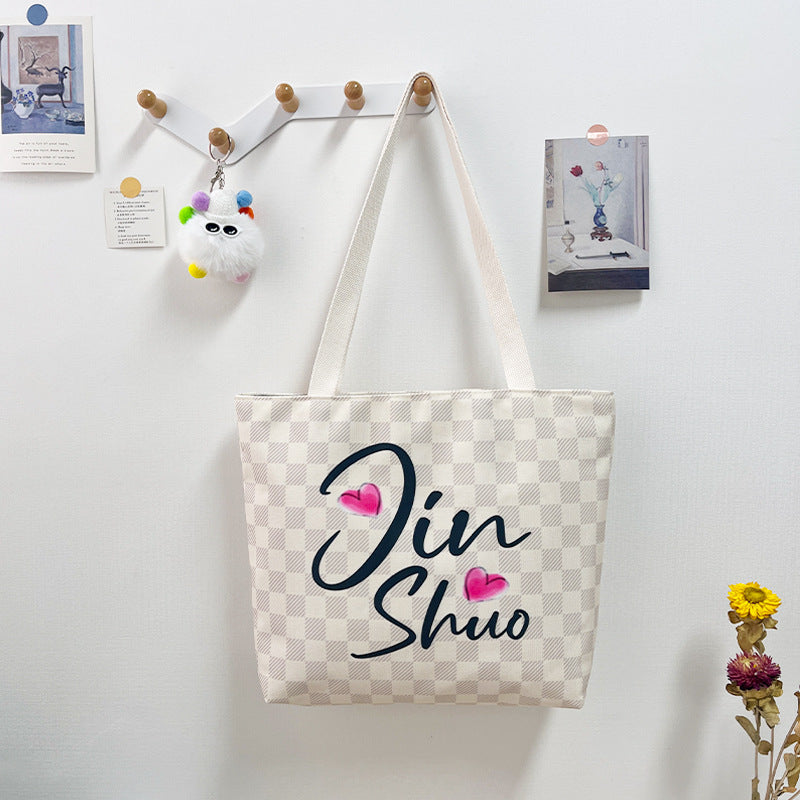 Canvas Fabric Duplex Printing Versatile Large Capacity Month Sales Thousand Bags