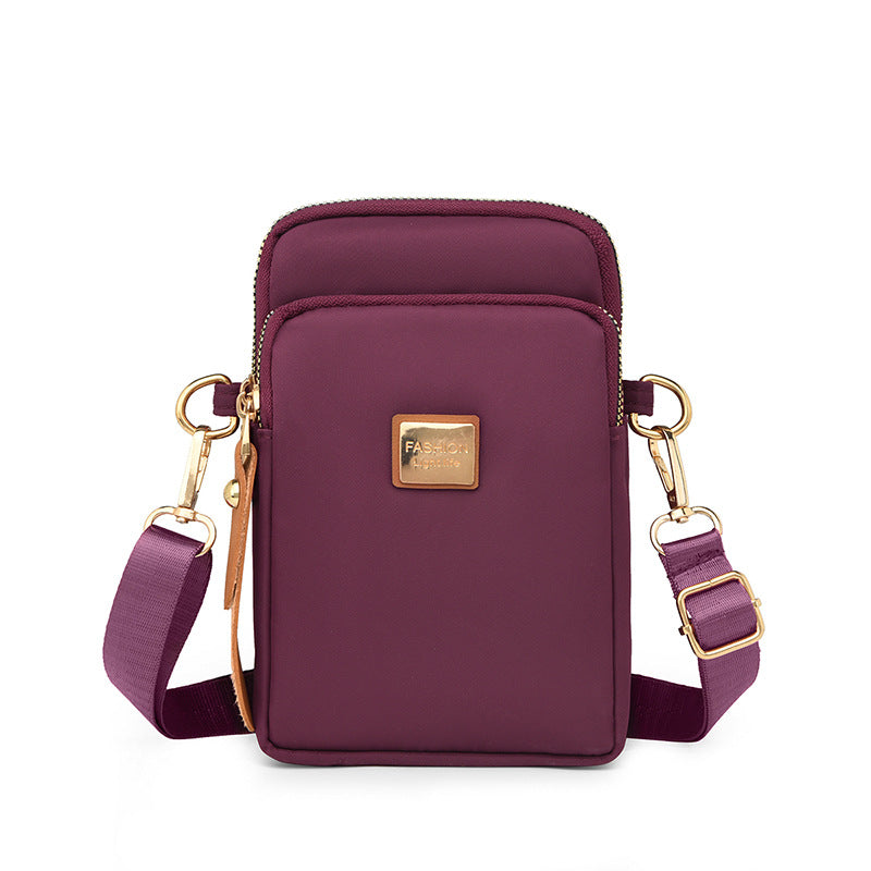 Women's Mobile Mother Oxford Cloth Walking Canvas Coin Purses