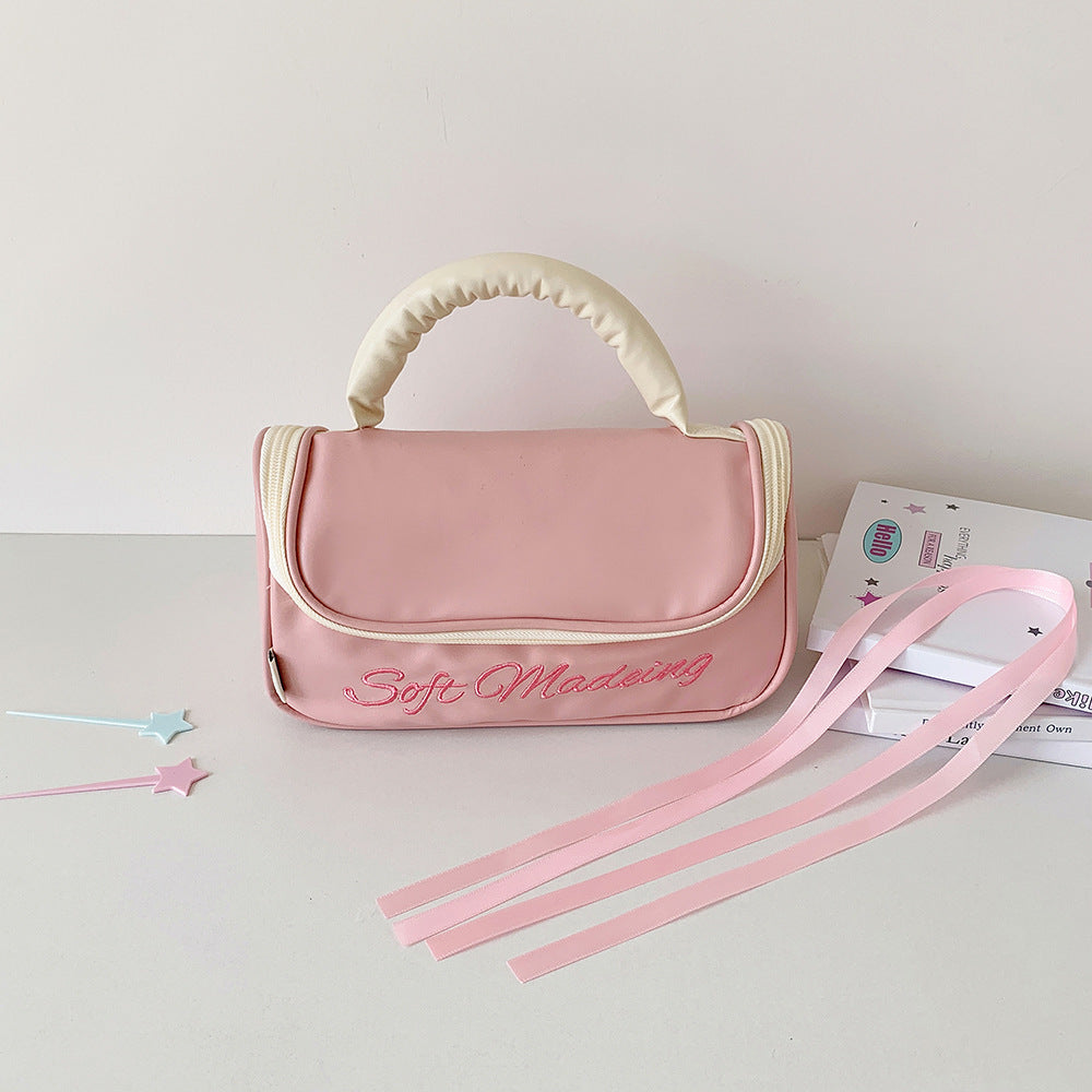 Style Simple Portable Large Capacity Storage Toiletry Waterproof Cosmetic Bags