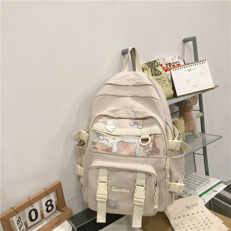 Women's Summer Unisex Korean Style College Backpacks