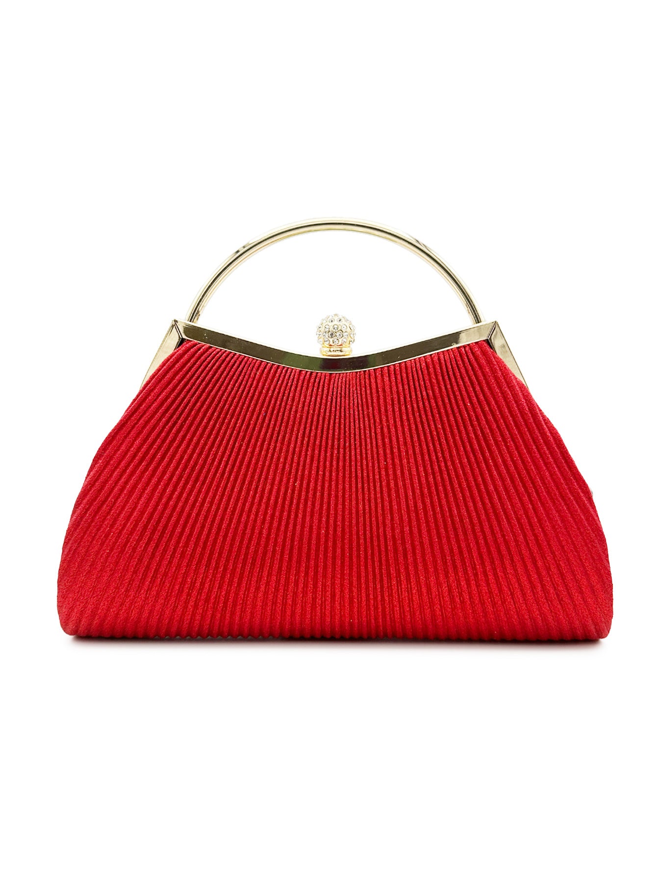 Women's Rhinestone Switch Versatile Party Pleated Handbags
