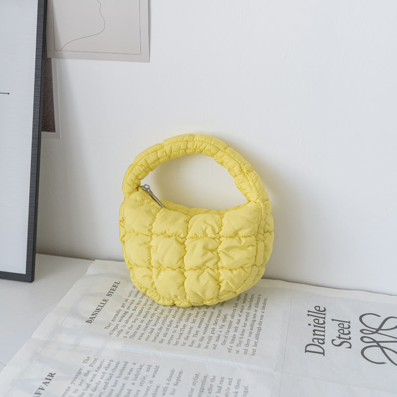 Women's Down Cotton Coat Fashion Mini Dumpling Handbags