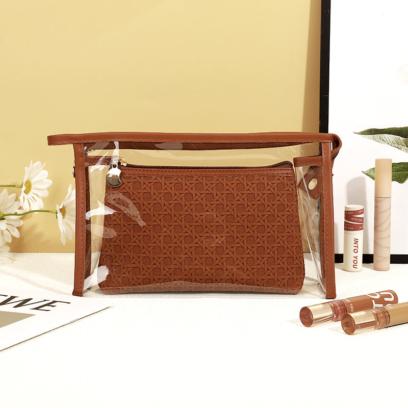 Women's Simple Portable High-grade Storage Waterproof Wash Makeup Bag