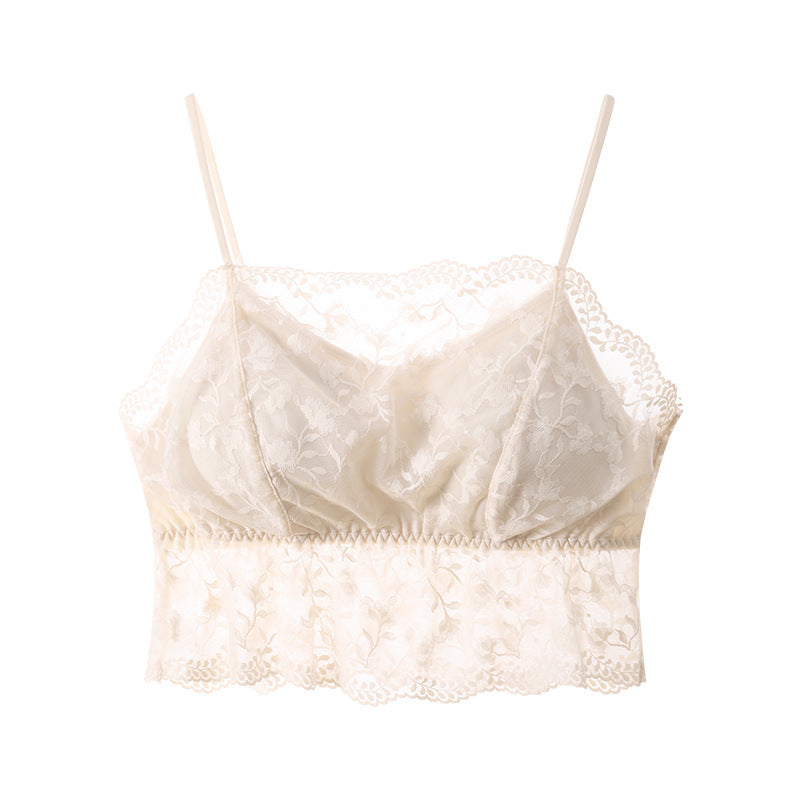 Women's Chest Beauty Back Sling Cup Wrap Tanks Camis