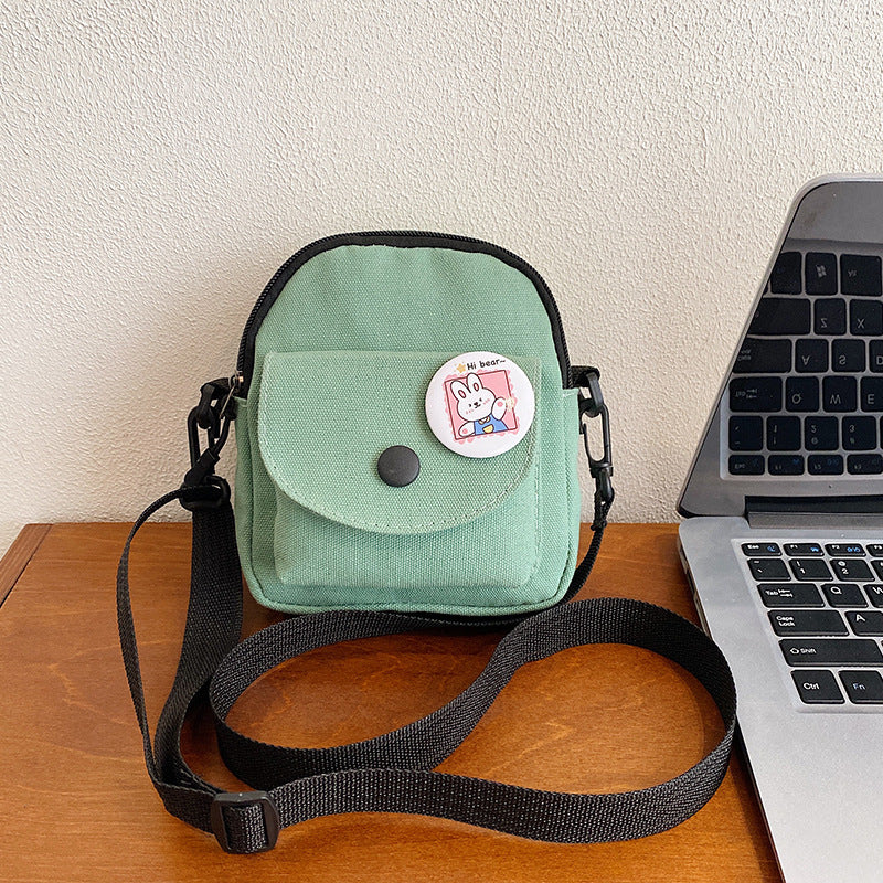 Canvas Korean Leisure Simple Fashion Pure Phone Bags