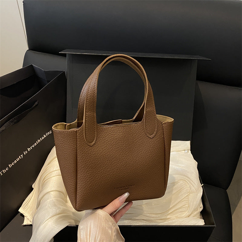 Women's Solid Color Fashion Retro Autumn Simple Women's Shoulder Bag