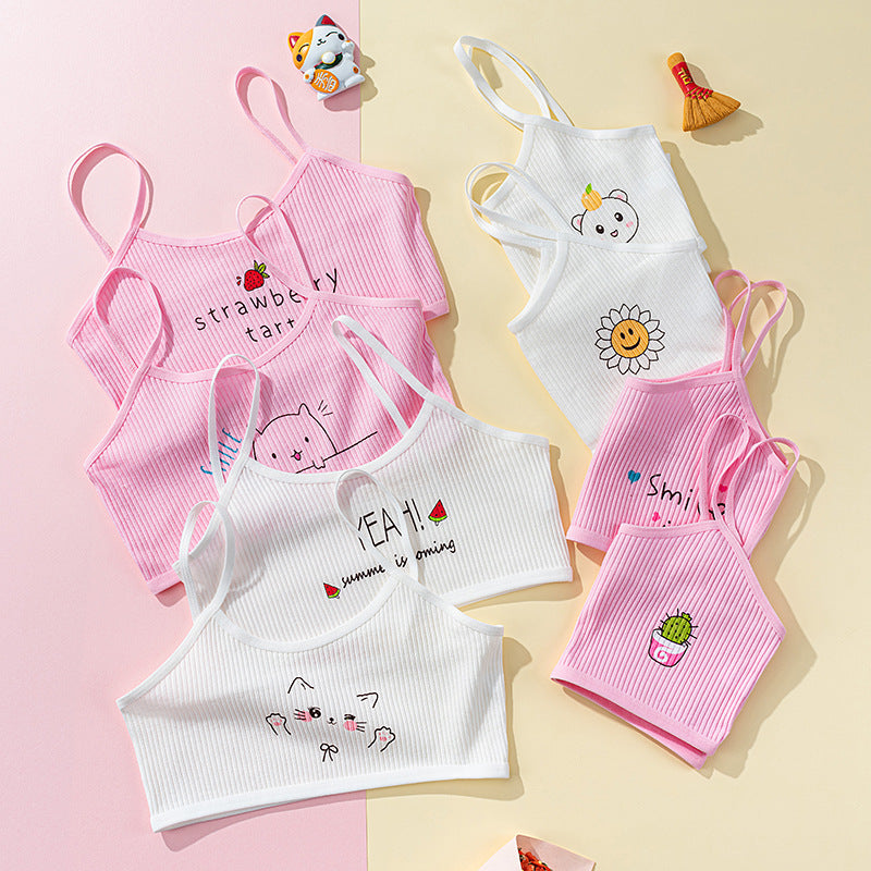 Vest Thread Combination Junior High School Tanks Camis