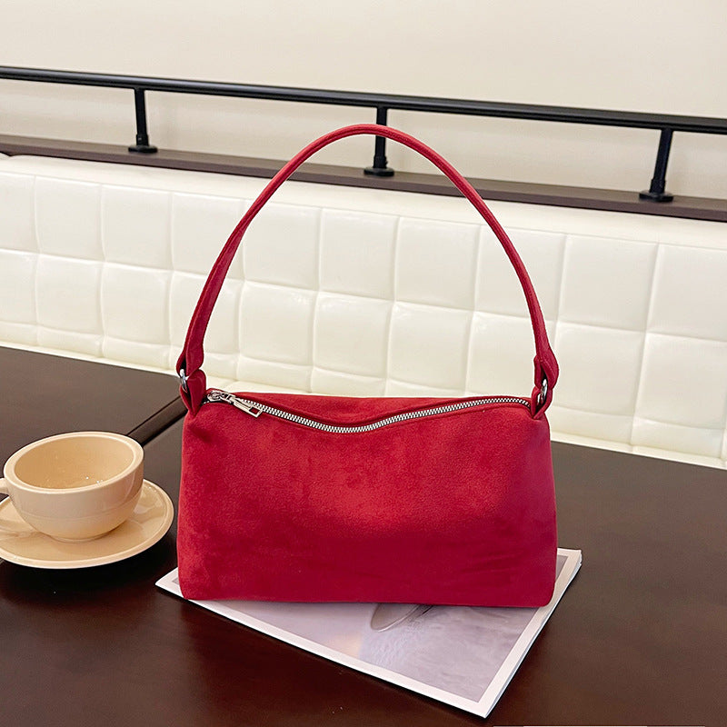 Women's Trendy Large Capacity Frosted Simple Daily Women's Shoulder Bag