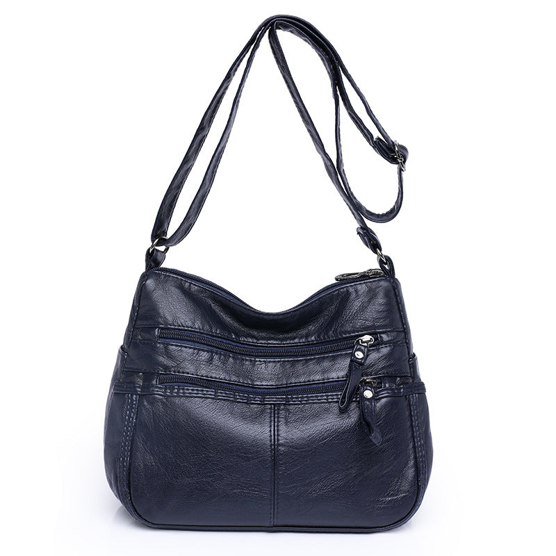 Women's Trendy Soft Leather Multilayer Fashion Lady Bags