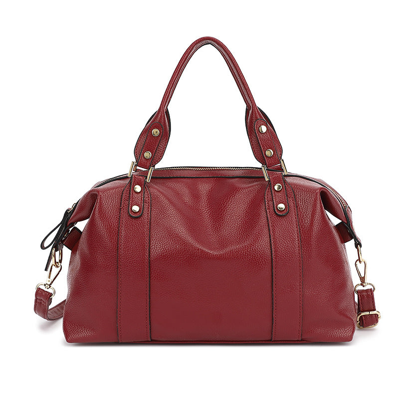 Women's Trendy Fashion Boston Portable Pillow Women's Shoulder Bag