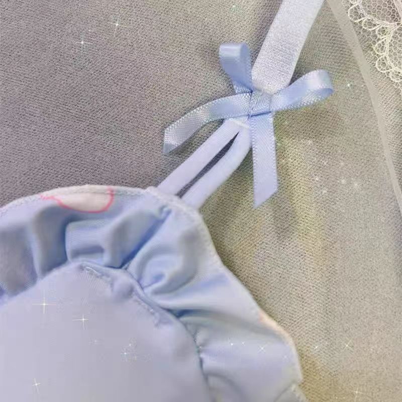 Breast Triangle Cup Cartoon Cute Pure Lingerie Sets