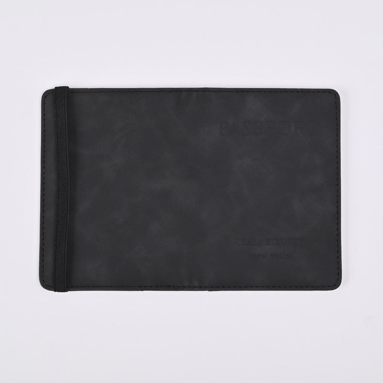 Passport Storage Leather Boarding Pass Cover Card Holder
