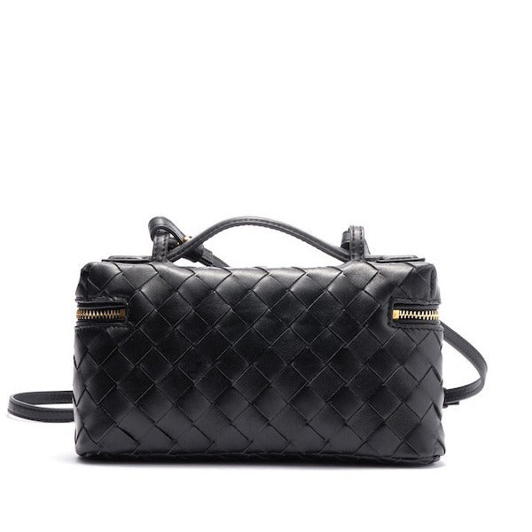 Women's Trendy Sheepskin Hand-woven Portable Light Luxury Women's Messenger Bag