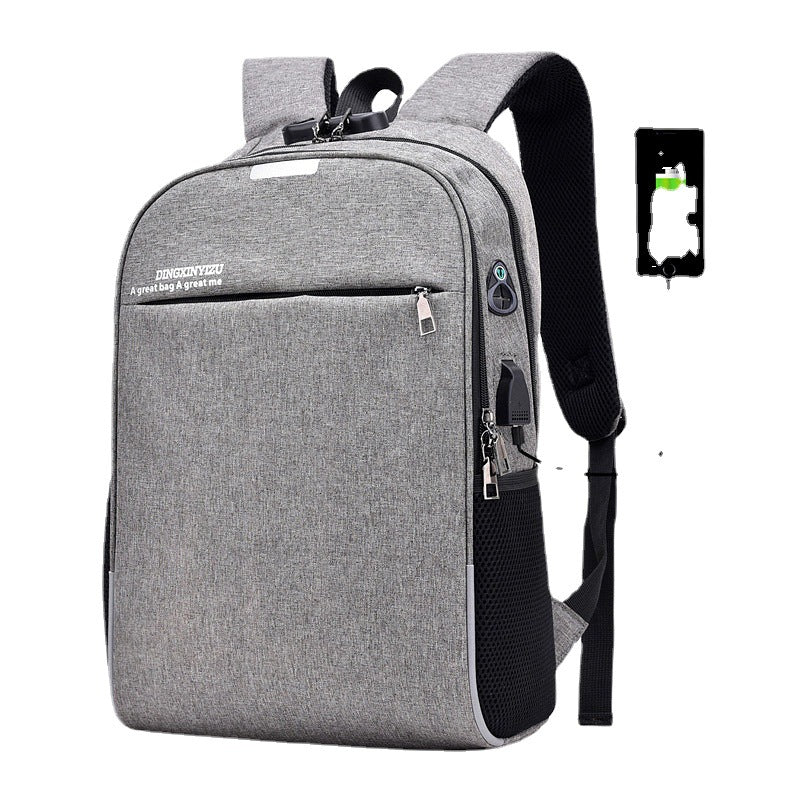 Men's Rechargeable Waterproof Business Leisure Shirt Computer Backpacks